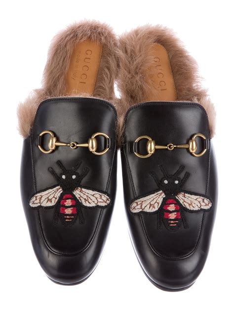 gucci shoes with fur